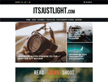 Tablet Screenshot of itsjustlight.com